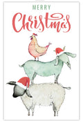 Greeting Card - Farmyard Christmas Card