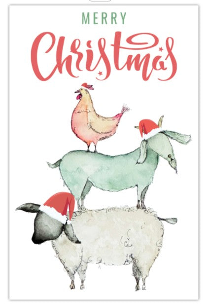Greeting Card - Farmyard Christmas Card