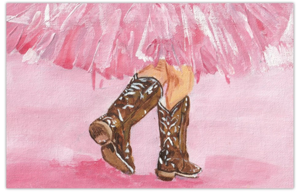 Greeting Card - Cowgirl Ballerina